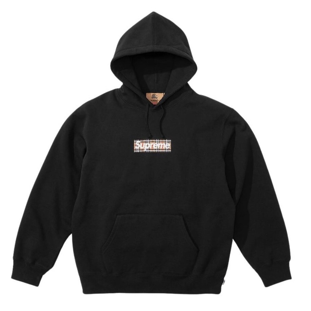 SUPREME BURBERRY Box Logo Hoodie NWT